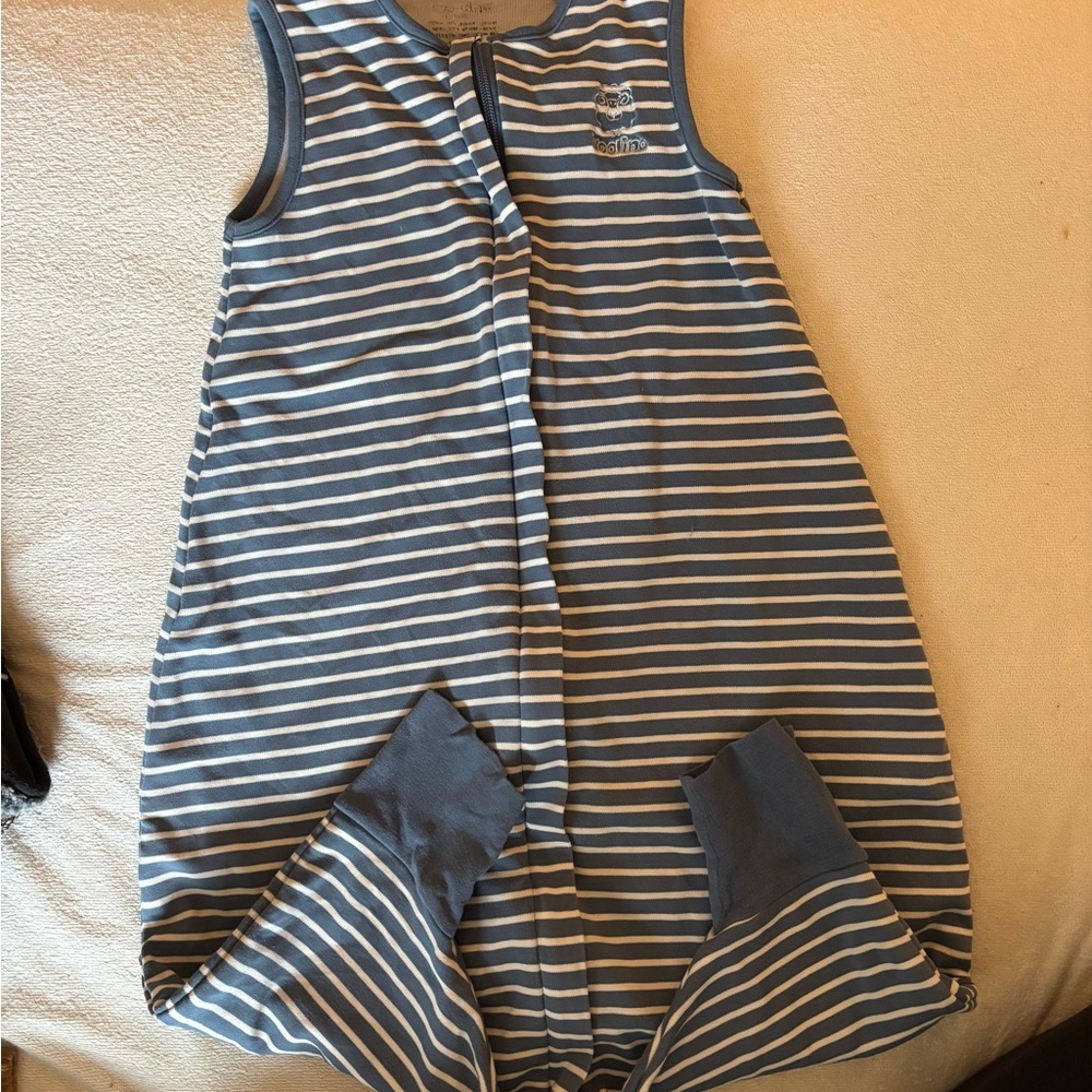 Striped Blue Kids Pajamas Sleep Sack